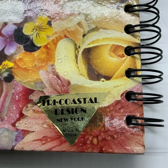 New Tri Coastal Design Floral Pattern Personal Journal Notebook Spiral Bound - Picture 3 of 8